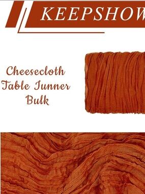 12 Pack Cheesecloth Table Runner, Runner Gauze Boho Wedding Decor 35” x 118”